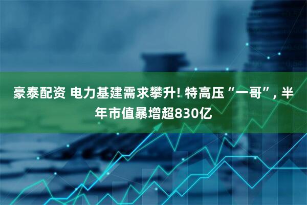 豪泰配资 电力基建需求攀升! 特高压“一哥”, 半年市值暴增超830亿