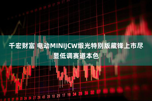 千宏财富 电动MINIJCW缎光特别版藏锋上市尽显低调赛道本色